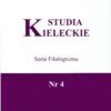 Studia Kieleckie - Seria Filologiczna nr 4